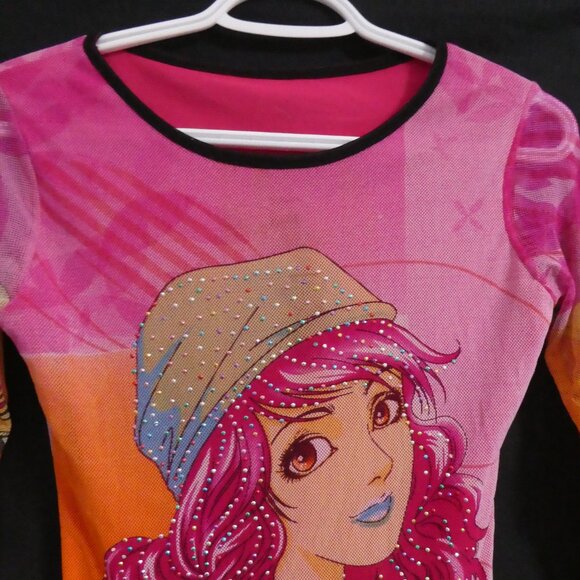 Girls Colorful Lined Vibrant Graphic Shirt | m - l | Pristine Condition - Picture 4 of 16